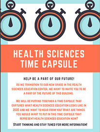 Health Sciences Time Capsule Flyer
