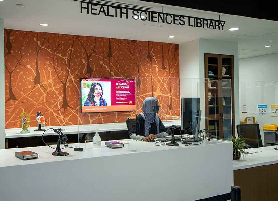 Health Science Library service desk